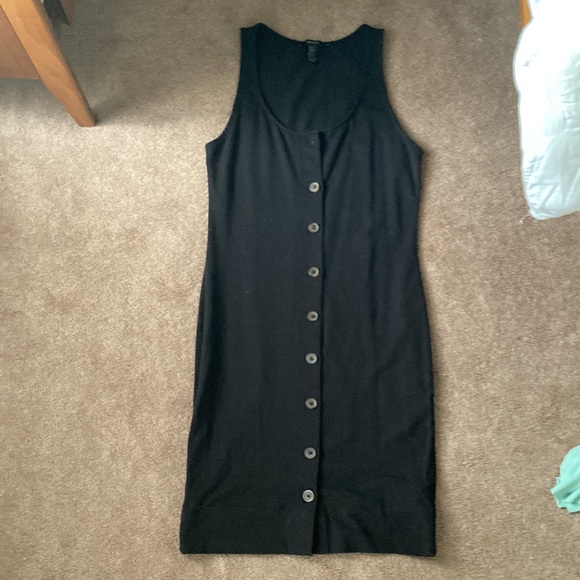 Forever 21 black button up dress - Picture 4 of 4